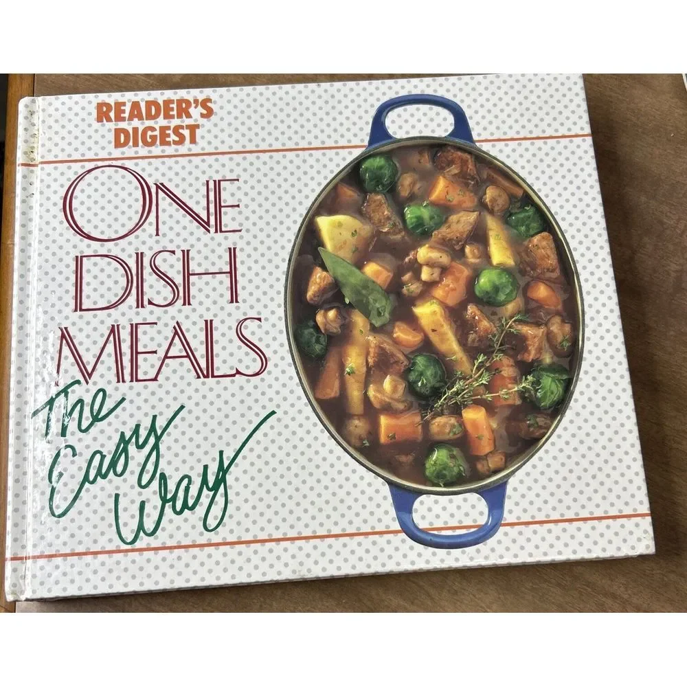 VINTAGE Recipes COOKBOOK Reader's Digest One Dish Meals 1991 Cook Book